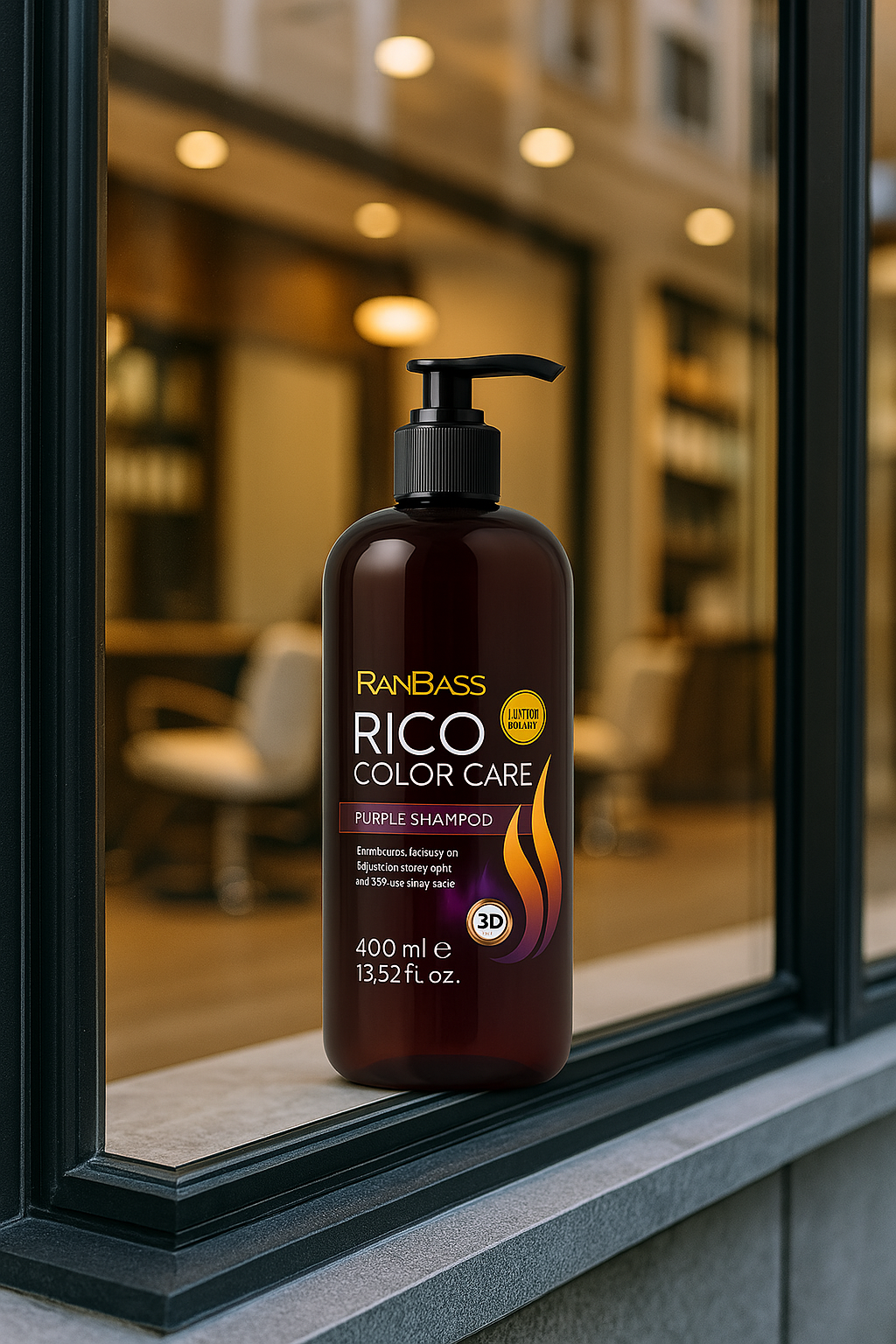 RICO COLOR CARE PURPLE SHAMPOO - LIMITED EDITION - 400ml / 13.52fl oz - For blonde and gray hair. Neutralizes unwanted yellow and orange tones.