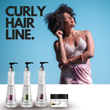 Curly hair line / Pequi Butter 250g / 8.8oz + Curly Activator 500ml / 17oz - 2 Steps SET - Modeled, disciplined curls, controlled volume and reduced frizz.
