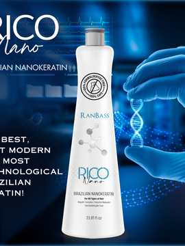 Rico Nano by Mutari 33.81fl.oz |  Brazilian Nanokeratin with NanoPlastia Technology | The Best Straightening & Smoothing Hair Treatment - Amino & Repair Complex - For All Hair Types |  Formaldehyde-Free  | 1L/33.81fl.oz