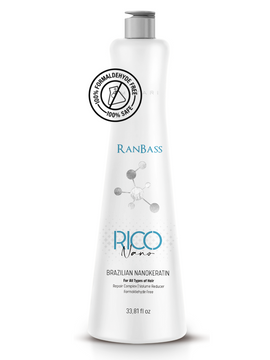 Rico Nano by Mutari 33.81fl.oz |  Brazilian Nanokeratin with NanoPlastia Technology | The Best Straightening & Smoothing Hair Treatment - Amino & Repair Complex - For All Hair Types |  Formaldehyde-Free  | 1L/33.81fl.oz