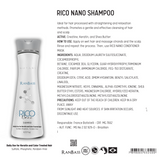 Rico Nano 3 Steps - Daily maintenance Set for hair subjected to Nanoplasty, keratin treatments, and general straightening (Shampoo 8.12 fl. oz + Conditioner 10.58 oz + Leave-in 8.12 fl. oz). All steps are SULFATE-FREE and feature COLOR SAFE  technology.