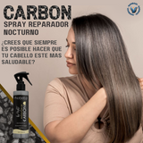 Carbon replenishing Spray, hair restorer rich in argan amino acids and arginine - 220ml / 7.43 floz - Reduce hair porosity, strengthen the amino acid bonds of the hair fiber, hydrate, and protect the strands against external damage and chemical processes.