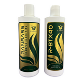 Hair Volume Reducer R-BTX40 Ranbass 17oz + Shampoo Clarifying 17oz - Hair with shine, nutrition, repair, softness and  frizz control.