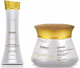CARIBBEAN SET 2 STEPS - Shampoo 300ml/ 10.58fl oz + Conditioner 300g / 10.58oz - Strand repair line. Replenish the hair mass, ideal for after bleaching, keratin and botox. SULFATE FREE SHAMPOO.