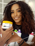 Curly hair line / Pequi Butter 250g / 8.8oz + Curly Activator 500ml / 17oz - 2 Steps SET - Modeled, disciplined curls, controlled volume and reduced frizz.