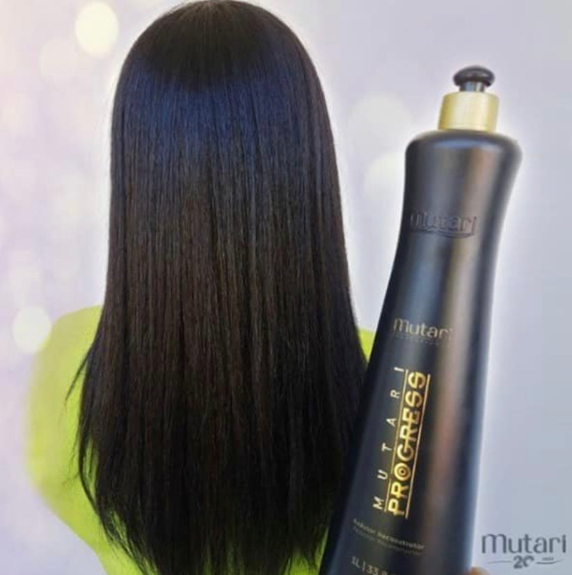 MUTARI PROGRESS KERATIN 8.12 FL OZ | REDUCTOR RECONSTRUCTOR BRAZILIAN KERATIN TREATMENT | VOLUME REDUCER | PROGRESSIVE BRUSH HAIR STRAIGHTENING | FORMALDEHYDE FREE