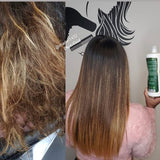Hair Volume Reducer R-BTX40 Ranbass  - 118ml / 4oz (SMALL) - Result: Hair with shine, nutrition, repair, softness and frizz control + CLARIFYNG SHAMPOO - 118ML / 4FL OZ