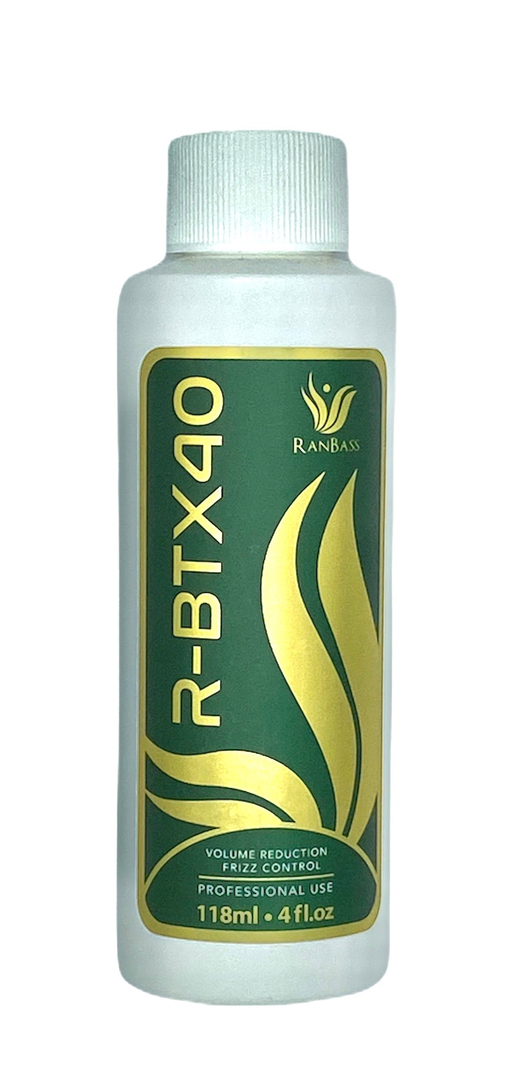 Hair Volume Reducer R-BTX40 Ranbass  - 118ml / 4oz (SMALL) - Result: Hair with shine, nutrition, repair, softness and frizz control + CLARIFYNG SHAMPOO - 118ML / 4FL OZ