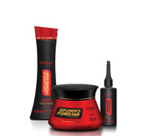 Mutari Power Hair Set - Shampoo 8.12fl oz+ Mask 10.58oz+ Tonic 2.03fl oz - Line for hair loss and repair the hair fiber promoting sealing of cuticles and smoothness.