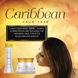 Combo CARIBBEAN 3 STEPS ( Caribbean Sulfate free Shampoo  |  Conditioner  |  Leave-in Gloss with SUNBLOCK - Strand repair line. Replenish the hair mass, ideal for after bleaching and keratin.
